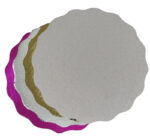 25 Piezas Redondo Festoneado Doble Corrugado