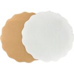 50 Piezas Redondo Festoneado Corrugado Sencillo