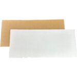 25 Piezas Rectangular Liso Corrugado Sencillo